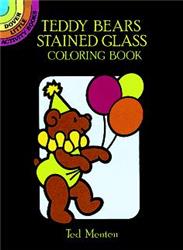 Teddy Bears Stained Glass Coloring Book (Pocket-Sized)