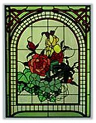 Carolyn Kyle Stained Glass Pattern - Arched Floral (CKE-63)