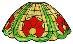 16" Globe Lily Stained Glass Lampshade Pattern