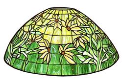 16" Globe Black-Eyed Susan Stained Glass Lampshade Pattern